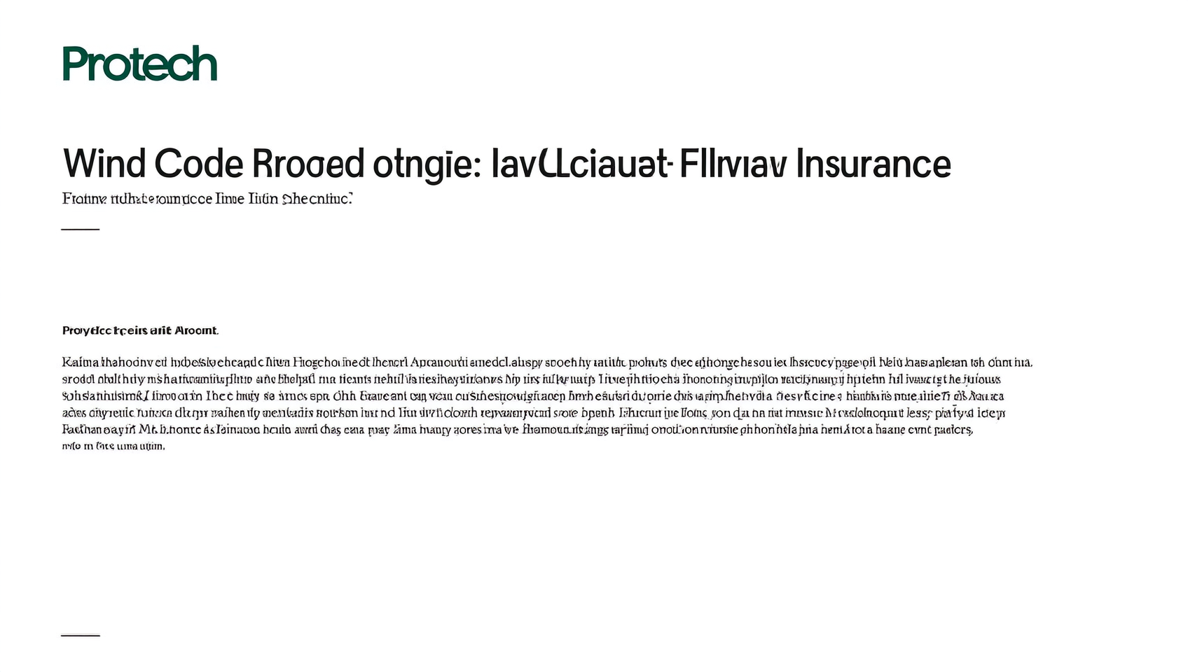 Wind, Code and Insurance: The Florida-Specific Part
